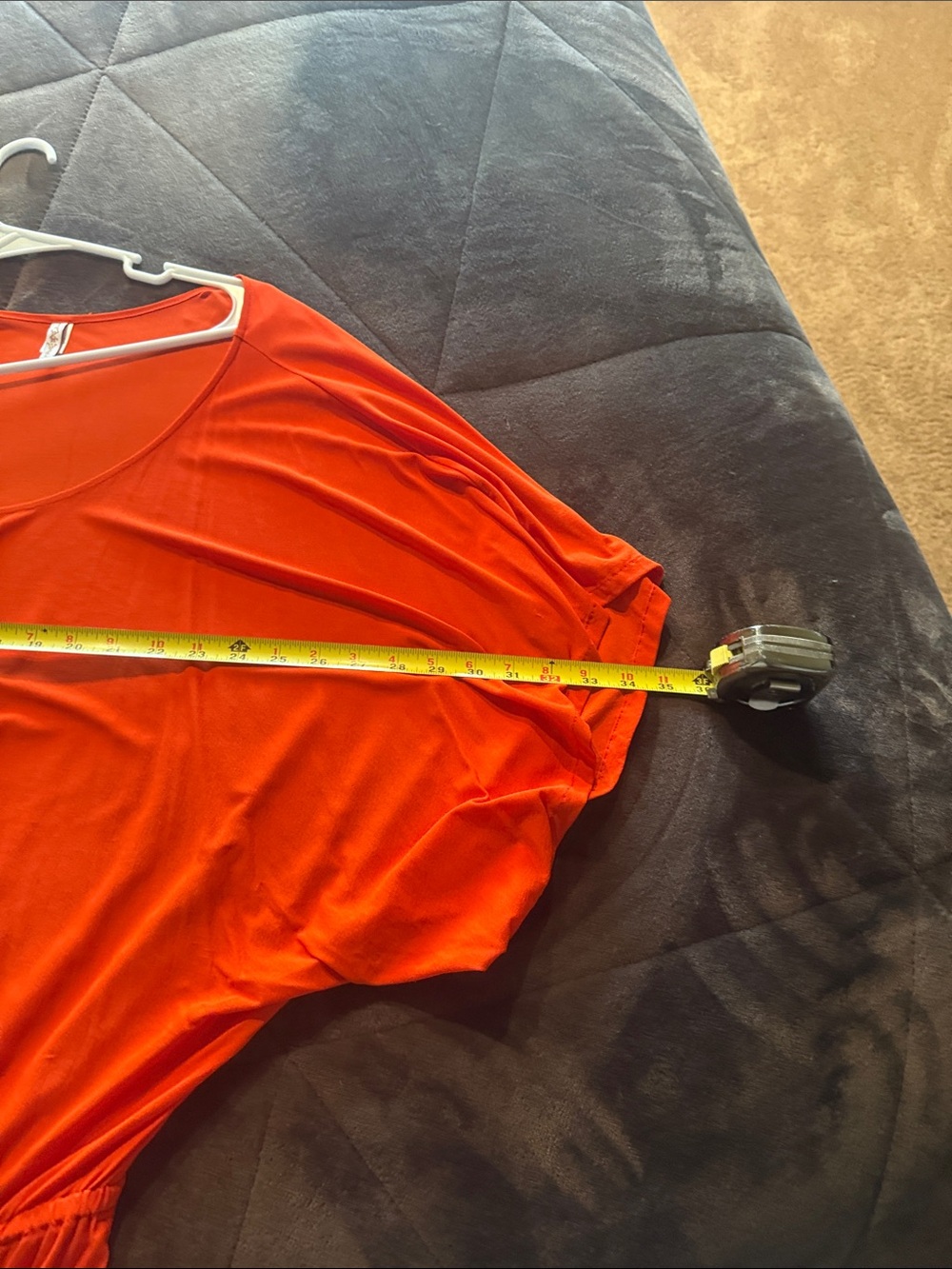 Luli Fama size MED coverup. Bright Orange Scoop-Neck Drawstring Dress - Picture 9 of 10